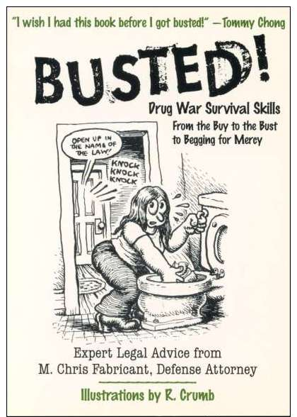 R.Crumb Busted Illustration Cartoon Postcard Book Advertisement Woman Flushing Toilet - 14542 - Bandes Dessinées