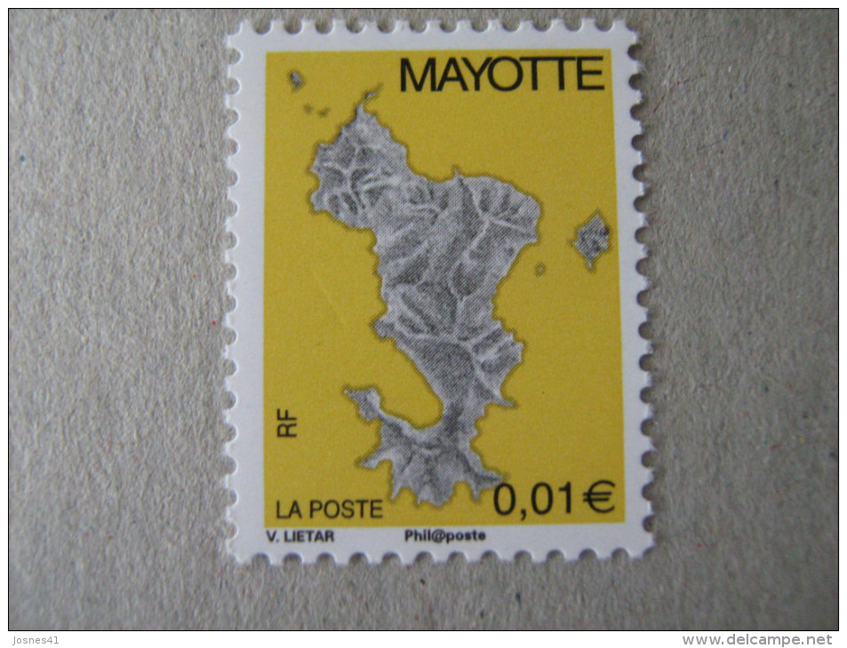 MAYOTTE    P 150a  * *   SERIE COURANTE CARTE DE L ILE  AVEC PHILAPOSTE - Neufs