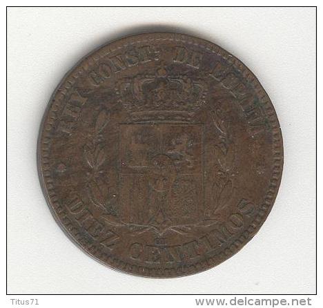 10 Centimes Espagne / Spain 1878 - Autres & Non Classés