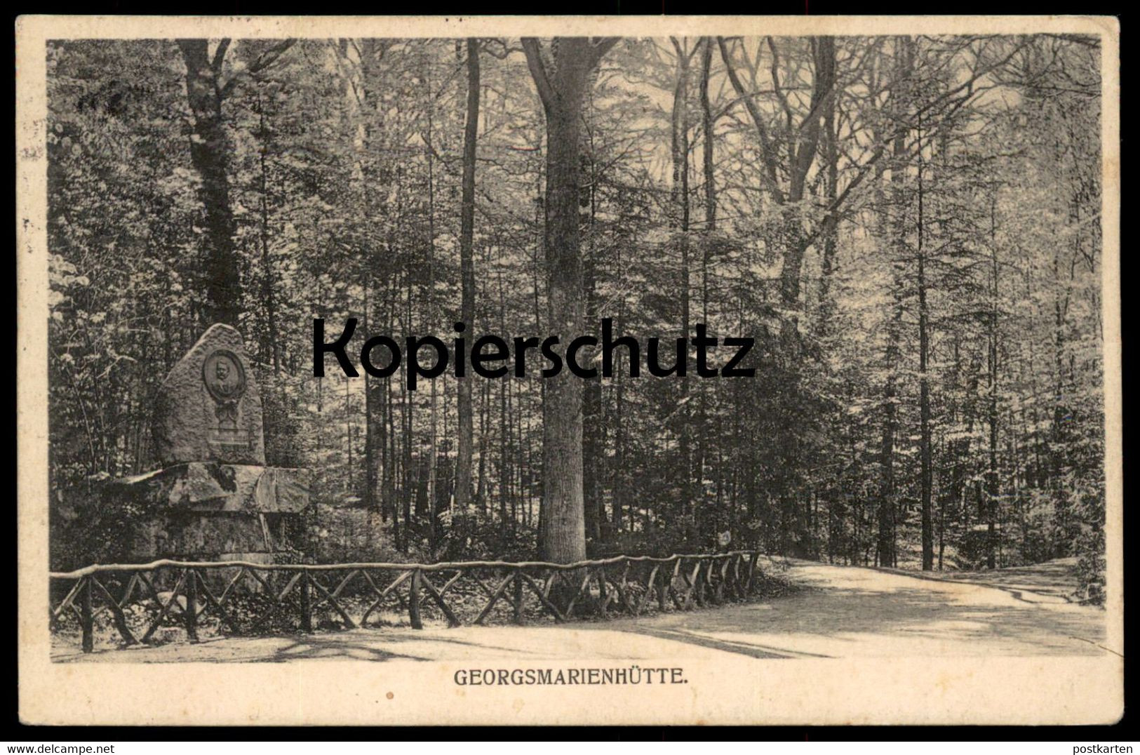 ALTE POSTKARTE GEORGSMARIENHÜTTE BEI OSNABRÜCK HOLSTE DENKMAL 1906 Gedenkstein Monument Ansichtskarte Cpa Postcard AK - Georgsmarienhuette