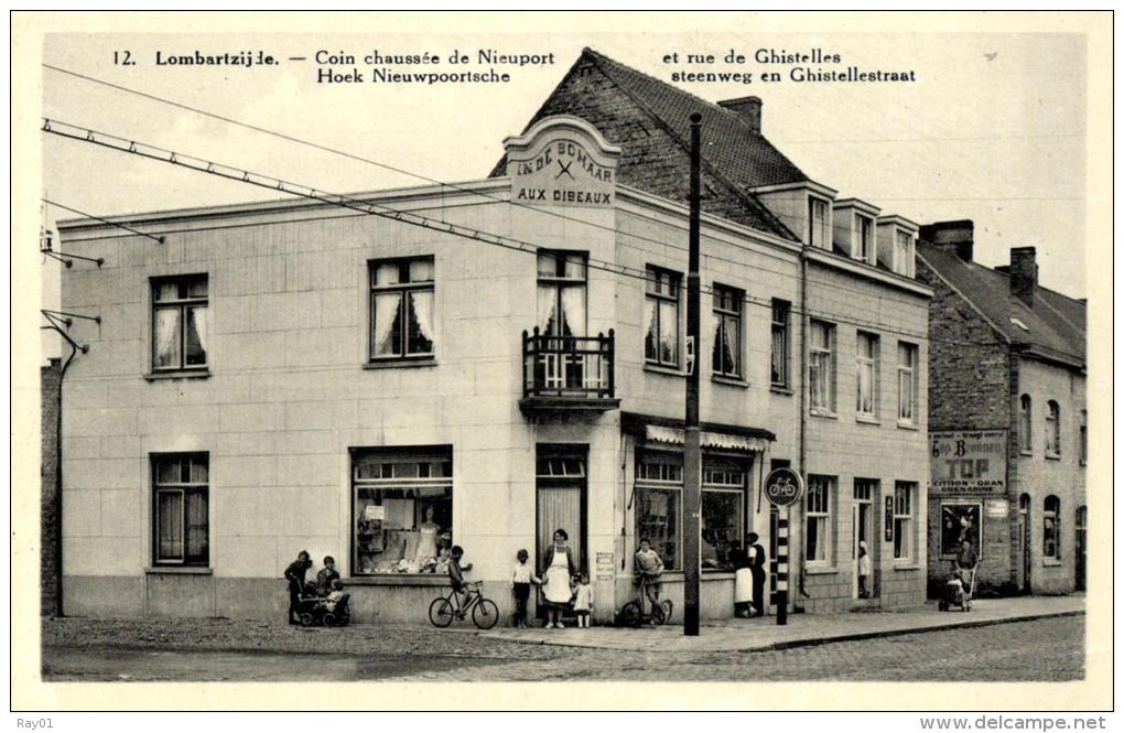 BELGIQUE - FLANDRE OCCIDENTALE - MIDDELKERKE - LOMBARTZIJDE - Coin De Chaussée De Nieuport Et Rue De Ghistelles. - Middelkerke