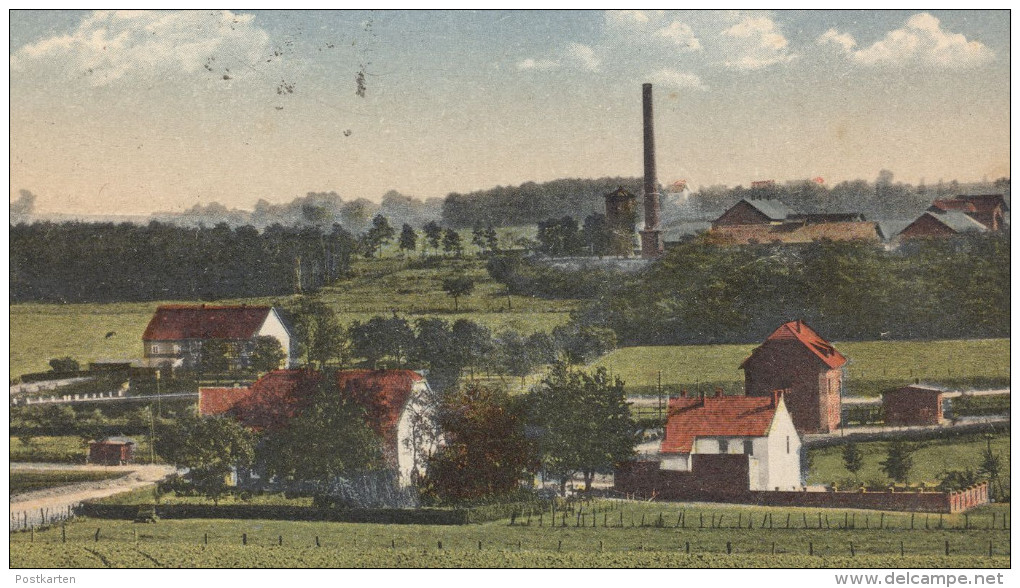 ALTE POSTKARTE SCHEE PARTIE QUELLENBURG MIT SCHACHT HÖVEL ZECHE BERGBAU SPROCKHÖVEL Bei Hattingen Mines Mining Postcard - Sprockhövel