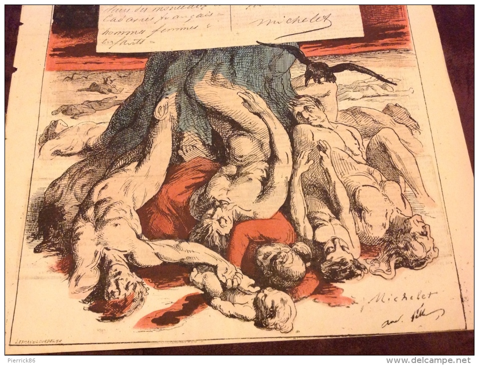 1871 Journal L´ÉCLIPSE N° 150 - PROBLÈME  Par MICHELET - CROQUIS D´ ÉTÉ Par Alfred LE PETIT - CONSTITUTION PROVISOIRE - 1850 - 1899