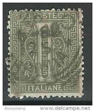 Regno D'Italia, 1863 - 1c Serie De La Rue O Effige Di Vittorio Emanuele II - Nr.14TA Usato° - Usati