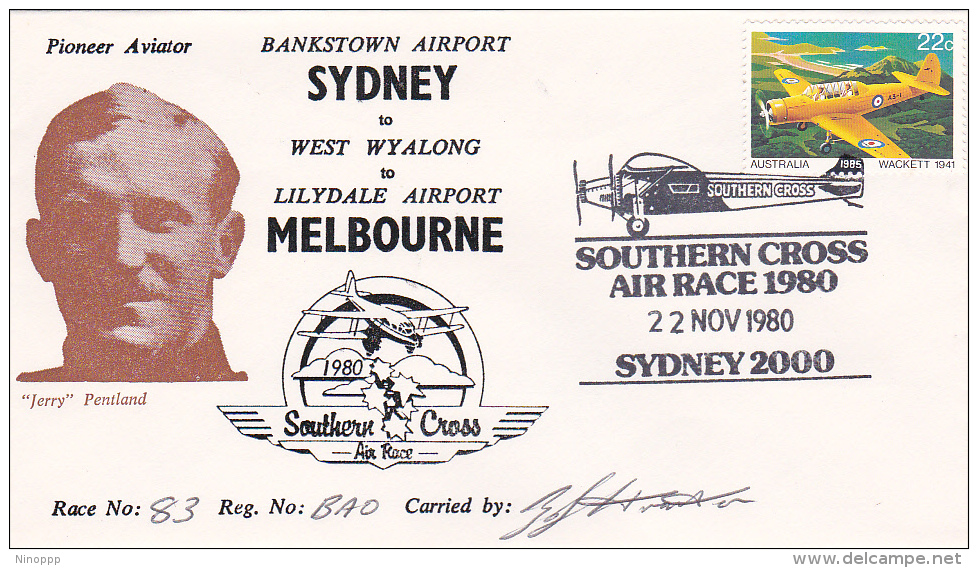 Australia 1980 Southern Cross Air Race Signed Souvenir Cover - Other & Unclassified