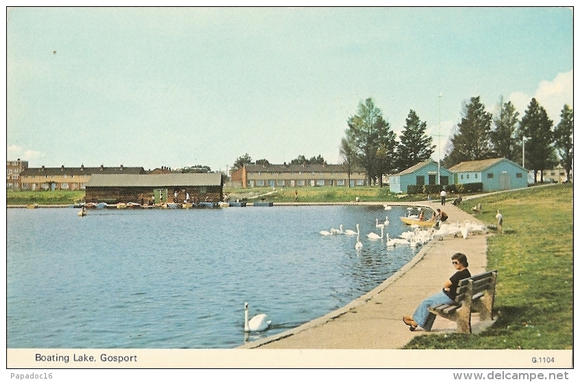 GB - Ha - Boating Lake, Gosport  - Dennis Productions N° G. 1104 - [cygne - Swan - Schwan) - Autres & Non Classés