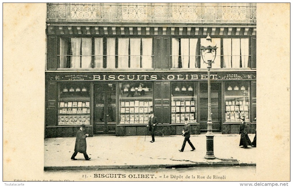 CPA 75   PARIS BISCUITS OLIBET LE DEPOT DE LA RUE DE RIVOLI 1er Et 4 ème Arrondissement - Autres & Non Classés