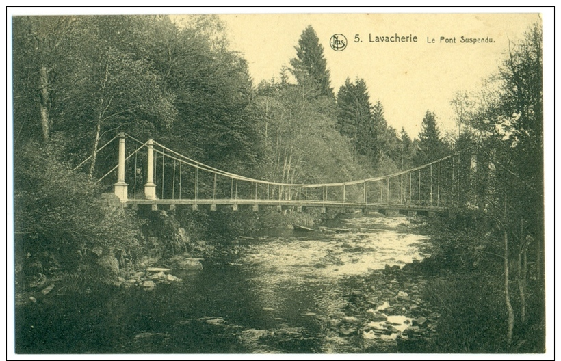 LAVACHERIE. 5. Le Pont Suspendu. - Sainte-Ode