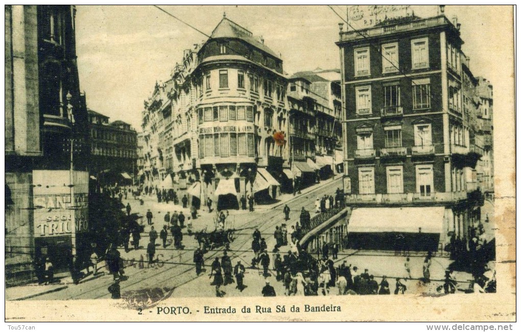 PORTO - PORTUGAL  - POSTCARD VERY ANIMATED 1926. - Porto