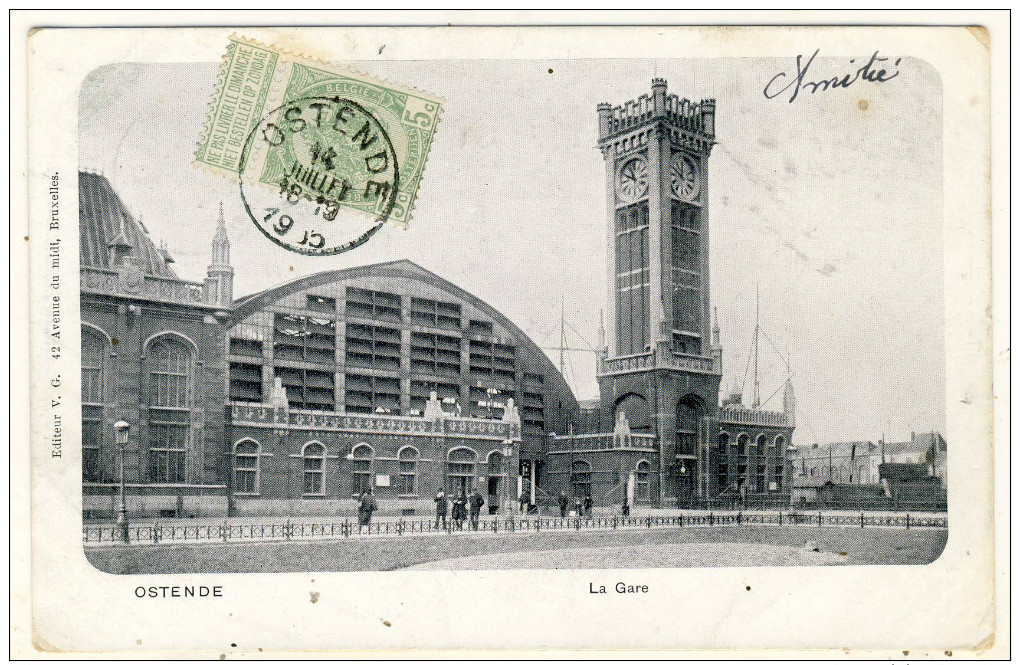 Ostende.La Gare - Oostende