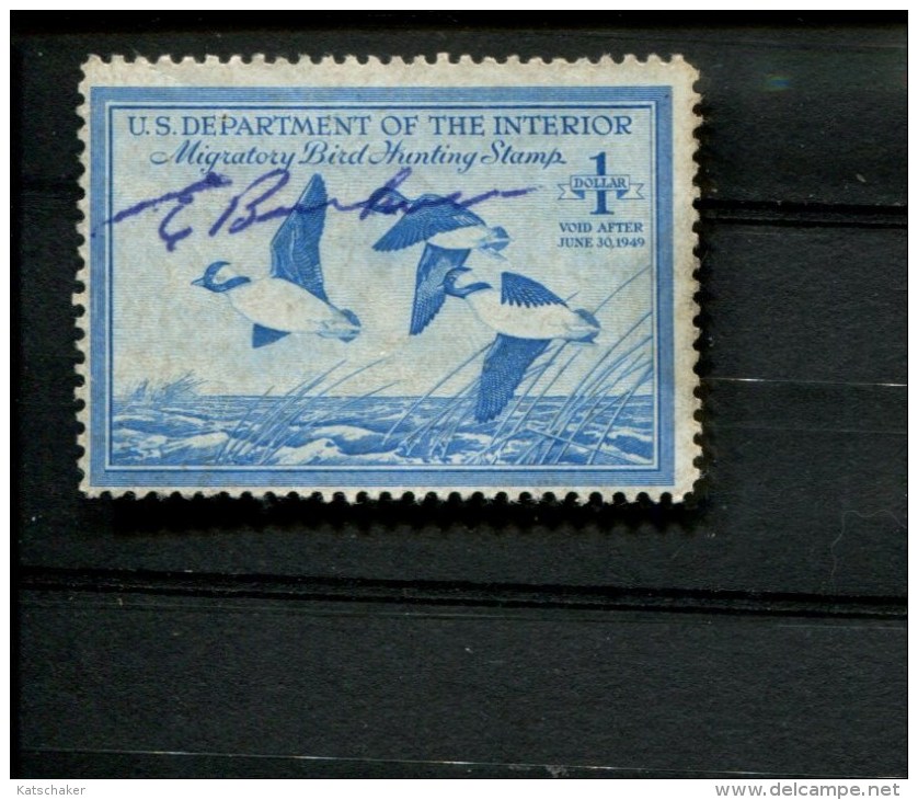 289126449 USA GEBRUIKT USED GEBRAUCHT OBLITERE SCOTT  Rw15 BUFFEHEADS IN FLIGHT DUCKS BIRDS - Duck Stamps