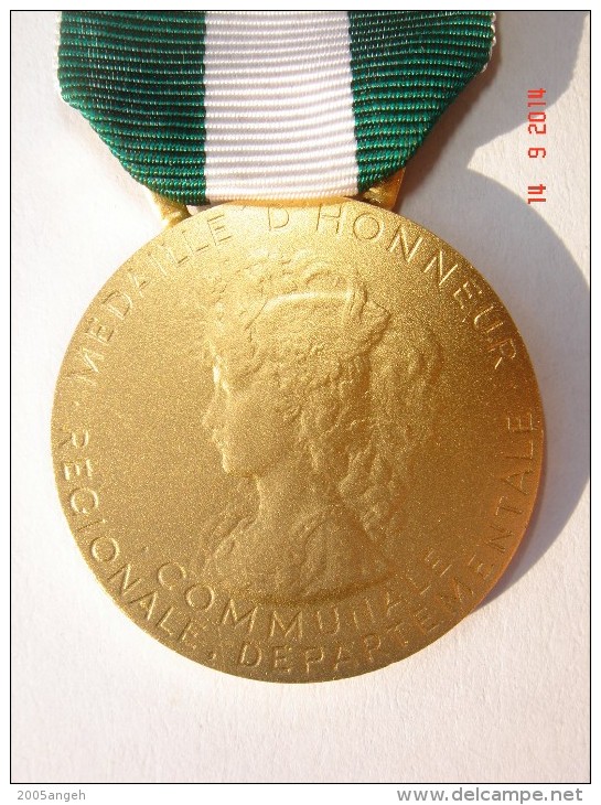 Médaille République Française Liberté Egalité Fraternité - Médaille D'Honneur Communale Rég - Autres & Non Classés