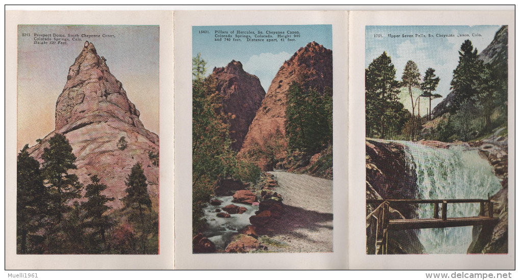 18 Bilder 15x10 Cm,  Seven Falls, South Cheyenne Canon, Colorado Springs,  Ca. 1915 - Colorado Springs