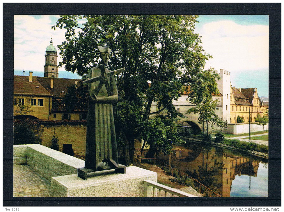 (1128) AK Amberg - Hl. Nepomuk An Der Kurfürstenbrücke - Amberg