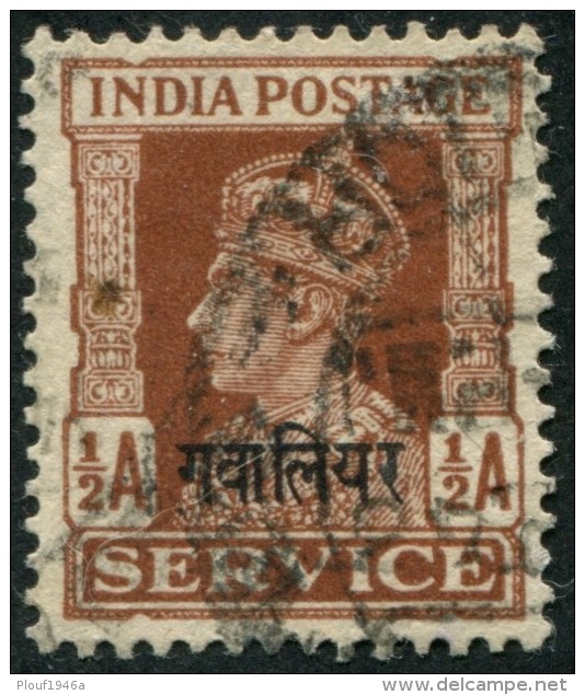 Pays : 216 (Gwalior)  Yvert Et Tellier N° : S 52 (o) - Gwalior