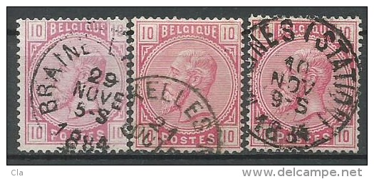 38 X 3 Nuances  Obl  9.5 - 1883 Léopold II