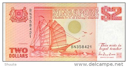 Singapore 2 Dollar 1990 Pick 27 UNC - Singapore