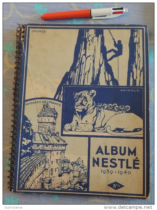 Album Nestlé 1939-1940 : Sports, Animaux, Paysages De France (incomplet Comme Souvent) - Albums & Catalogues