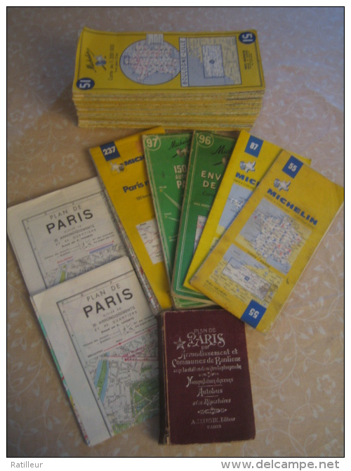 Lot De Cartes MICHELIN ( 1967 - 88 ). - Cartes Routières