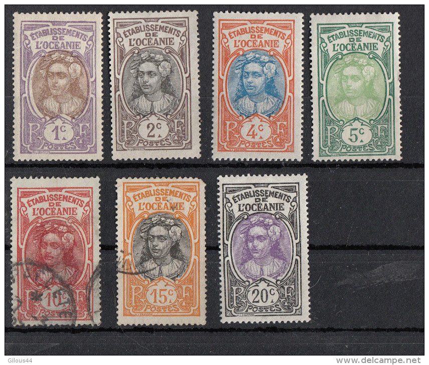 Océanie, Série 1913 7 Différents - Used Stamps