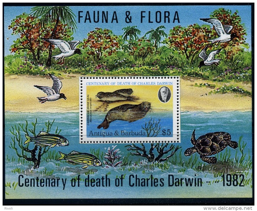 ANTIGUA AND BARBUDA 1982 CENTENARY OF THE DEATH OF CHARL  LUXE ** MNH - Antigua And Barbuda (1981-...)