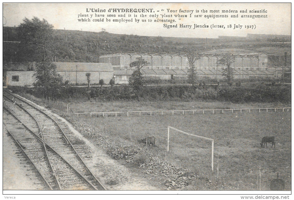 62 - HYDREQUENT - Env. De MARQUISE - L' USINE D' HYDREQUENT - Terrain De Foot , Voie Férrée - SUP RARE - Autres & Non Classés