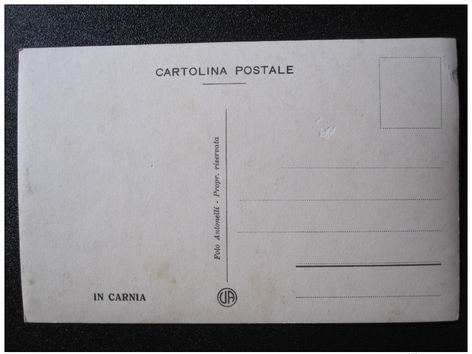 Original & Rare Photo Postcard - Udine, Carnia - Foto Cartolina Postale (Foto Antonelli) - Udine