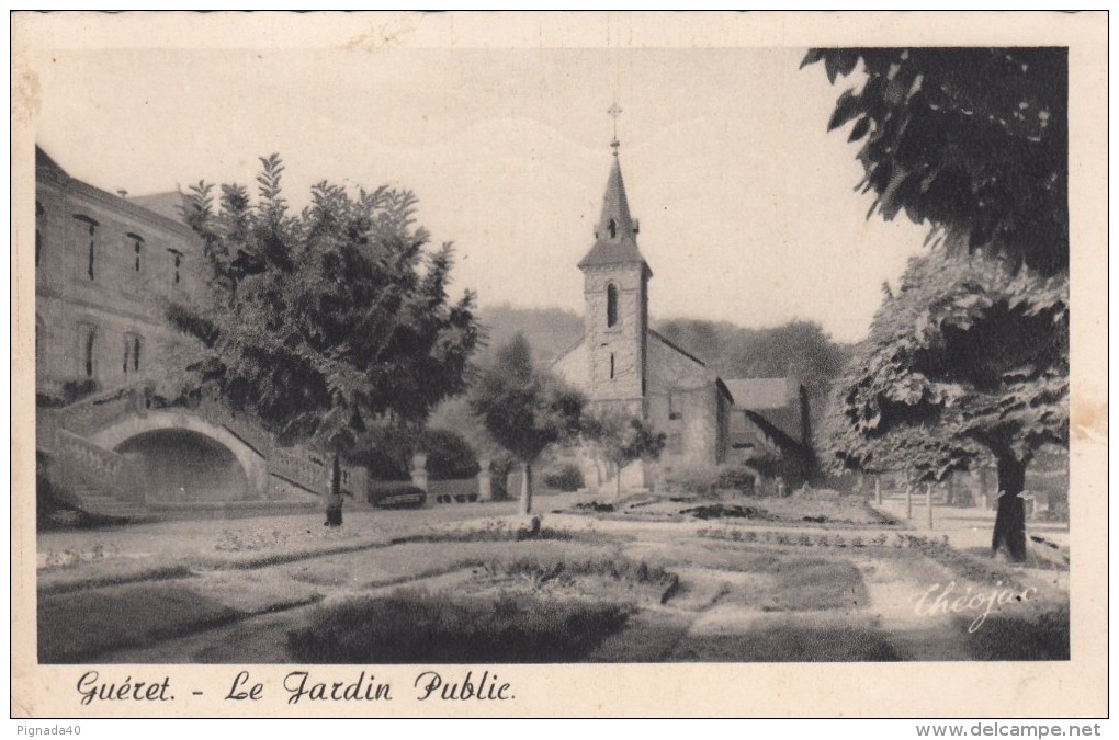 Cp , 23 , GUÉRET , Le Jardin-Public - Guéret