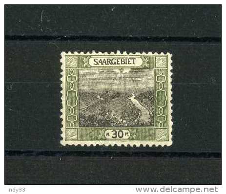 - SARRE 1920/35 . . TIMBRE DE 1921 . NEUF AVEC CHARNIERE . ERREUR DE COULEUR OLIVE ET BRUN . - Nuevos