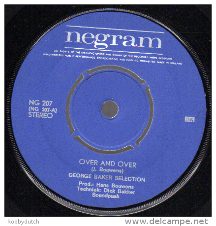 * 7" *  GEORGE BAKER SELECTION - OVER AND OVER (Holland 1970) - Disco, Pop