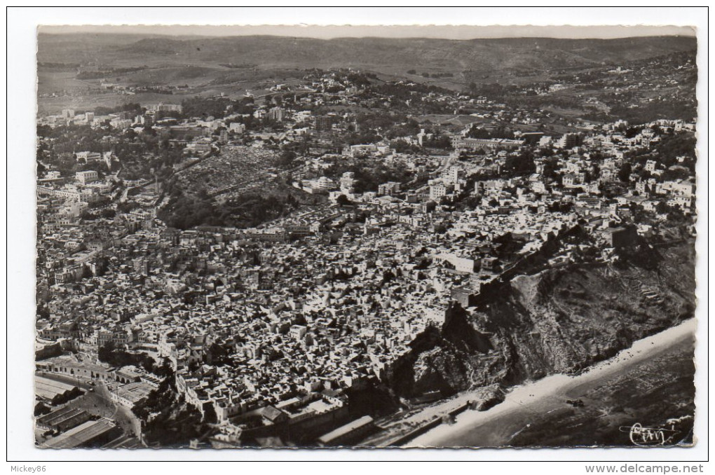 Maroc--TANGER--1953--Vue Aérienne Et Panoramique De La Ville Arabe,falaise De La Casbah  ,cpsm 14 X 9  N°15A éd Combier - Tanger