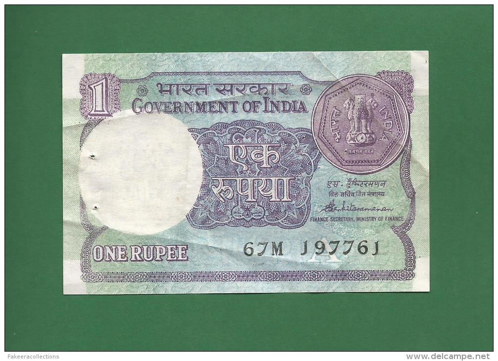 India 1987 Inde Indien - 1 Rupee / INR Banknote P-78A[c] -  Good Condition - As Scan - Inde