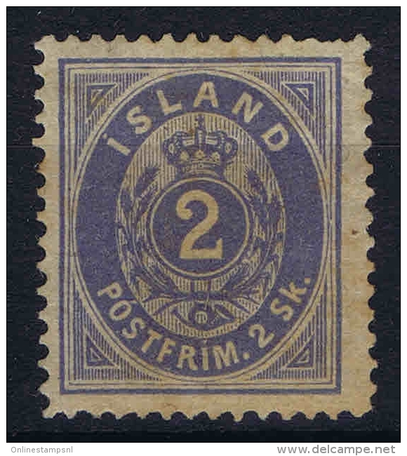 Islande Icland 1873 Yv / Mi Nr 1 MH/* - Ongebruikt