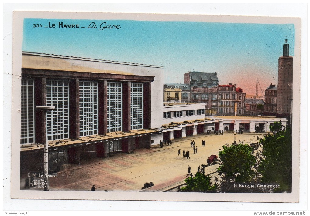 Cpsm 76 - Le Havre - La Gare - (9x14 Cm) - Station