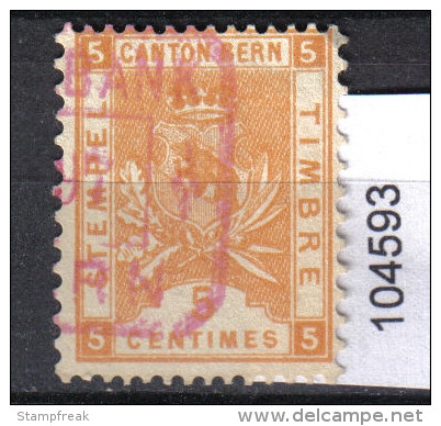 Steuermarke Bern 5 Centimes - Revenue Stamps