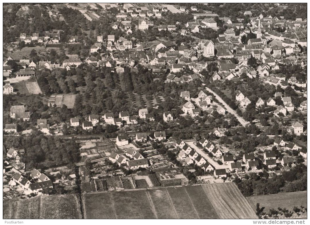 ÄLTERE POSTKARTE MARKDORF AM BODENSEE LUFTBILD FLIEGERAUFNAHME Bahnhof Station Gare Ansichtskarte AK Postcard Cpa - Markdorf