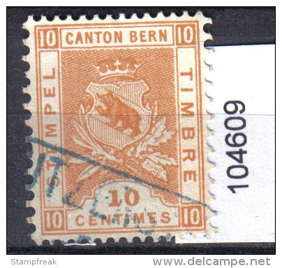 Steuermarke Bern 10 Centimes - Revenue Stamps