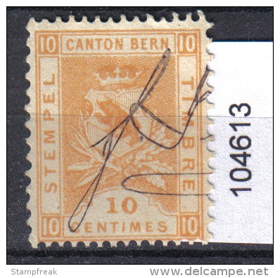 Steuermarke Bern 10 Centimes - Revenue Stamps