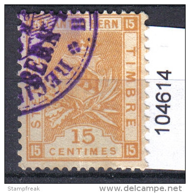 Steuermarke Bern 15 Centimes - Revenue Stamps