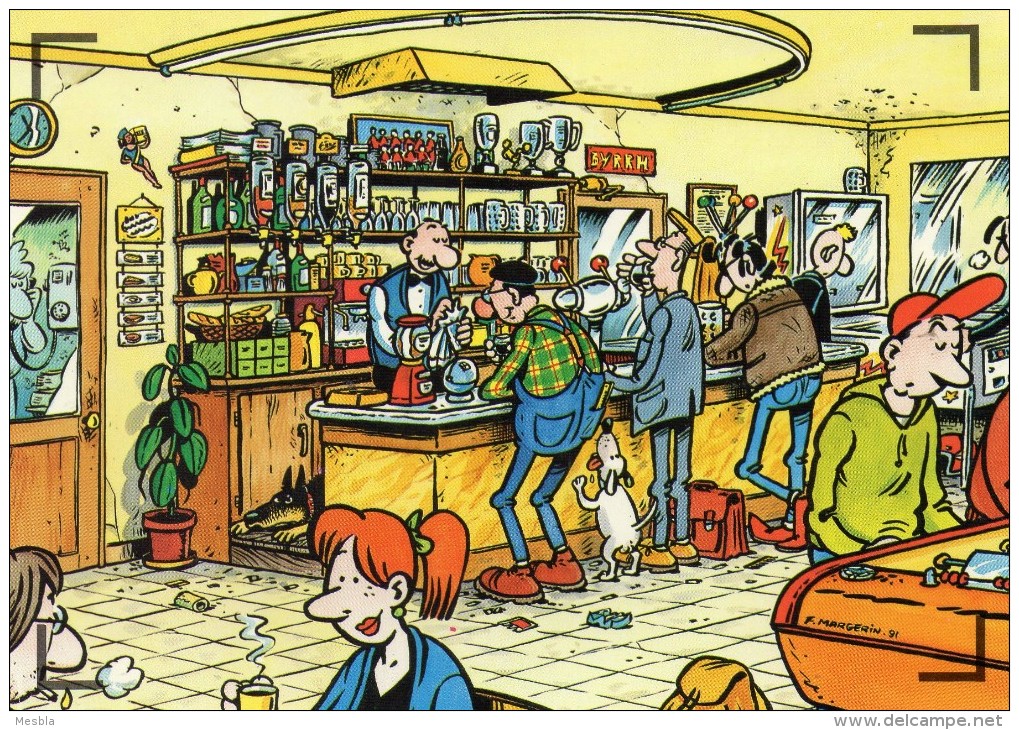 Musée De La Bande Dessinée - CNBDI  Angouleme - ça C´est La France -  MARGERIN -  Le Café - Postcards