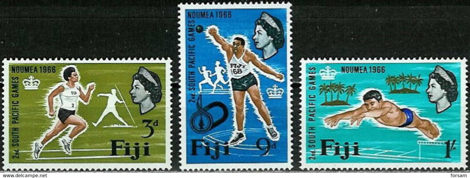 FIJI..1966...Michel # 198-200...MH. - Fiji (...-1970)