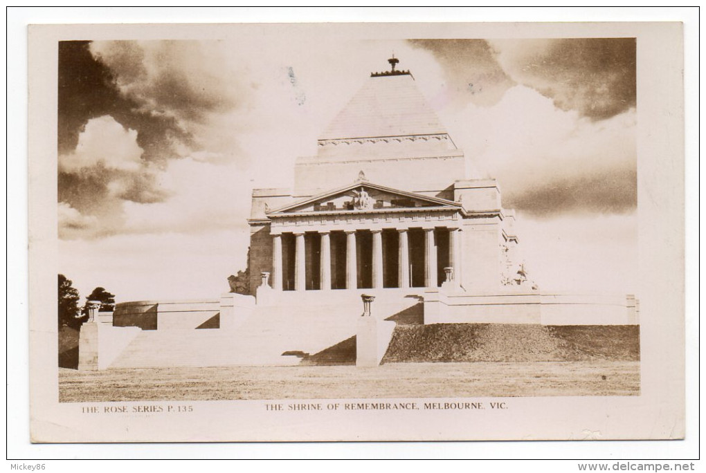 Australie--MELBOURNE--1937--The Shrine Of Remembrance ,cpsm 14 X 9 - Melbourne