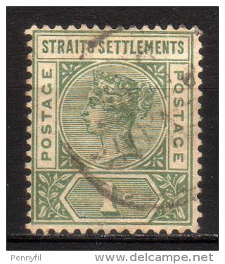 STRAITS SETTLEMENTS - 1892/01 YT 65 USED - Straits Settlements