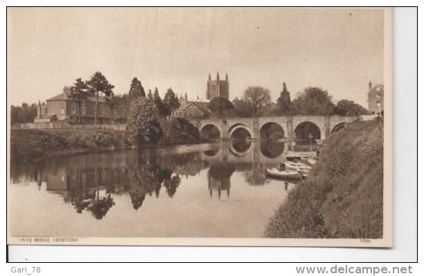 CP HEREFORD WYE BRIDGE Numérotée 37016 - Herefordshire