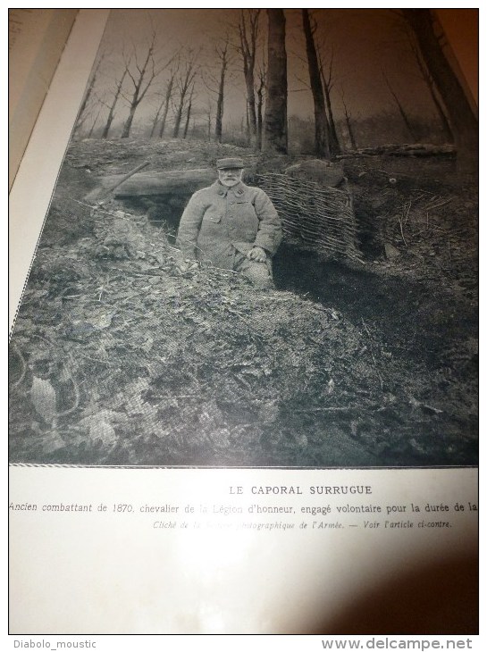 1915 GUERRE: Vétéran Caporal Surrugue;Les Polonais Recencés Par Les Allemands;SERBIE; Explosion Graville-Ste-Honorine - L'Illustration