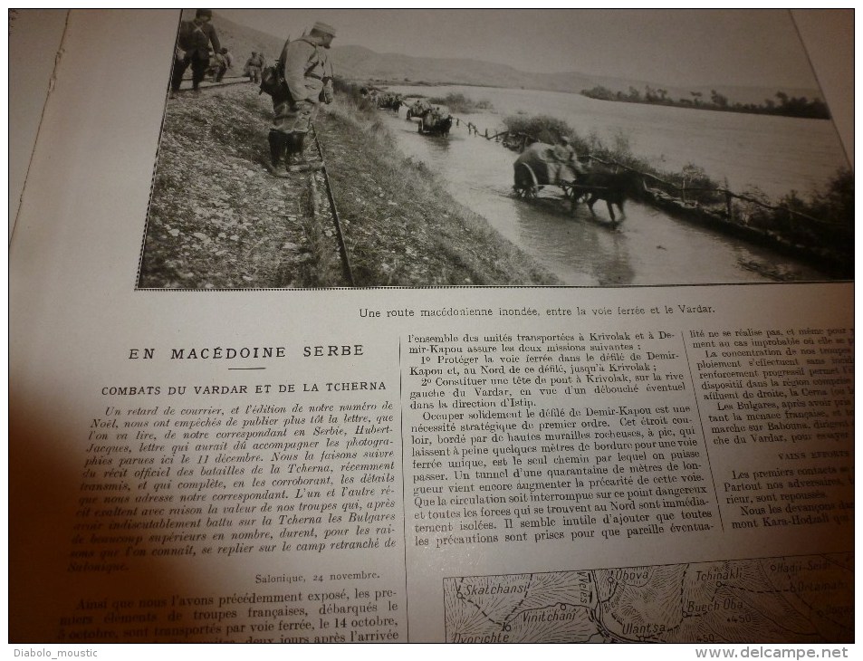 1915 GUERRE: Vétéran Caporal Surrugue;Les Polonais Recencés Par Les Allemands;SERBIE; Explosion Graville-Ste-Honorine - L'Illustration