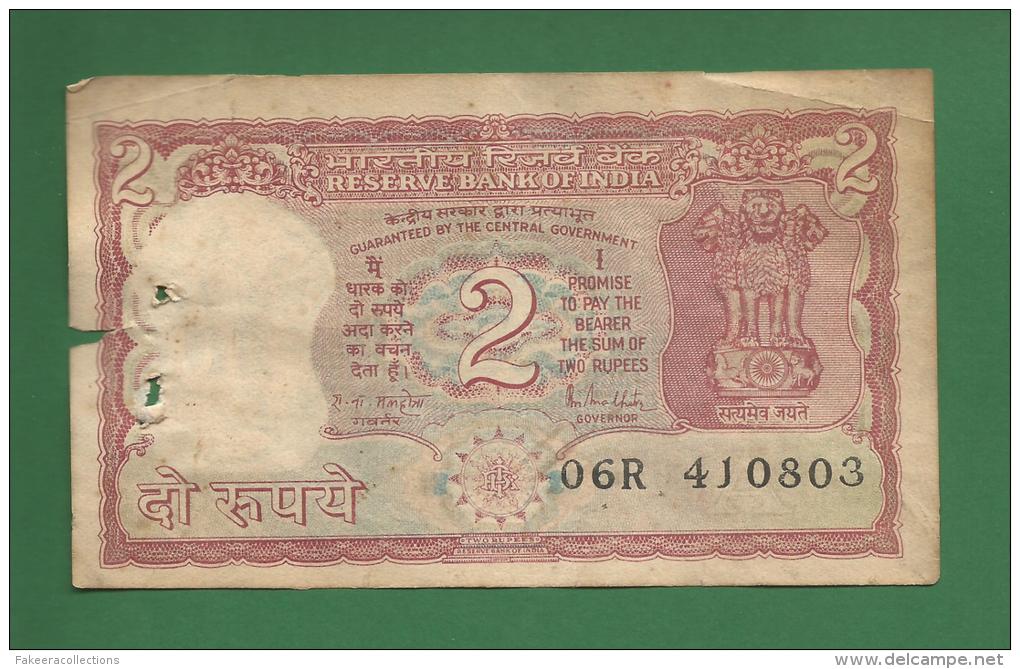 India Inde Indien - 2 Rupee / INR Banknote - 1985  P-53Ac  - Used Fine Condition As Scan - India