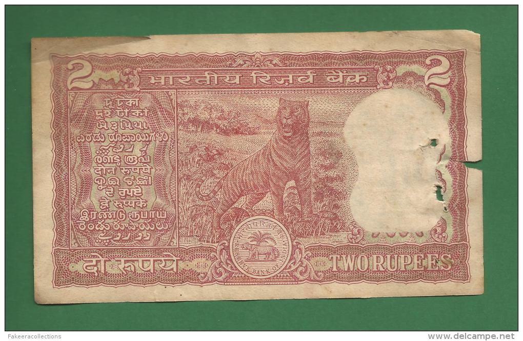 India Inde Indien - 2 Rupee / INR Banknote - 1985  P-53Ac  - Used Fine Condition As Scan - India