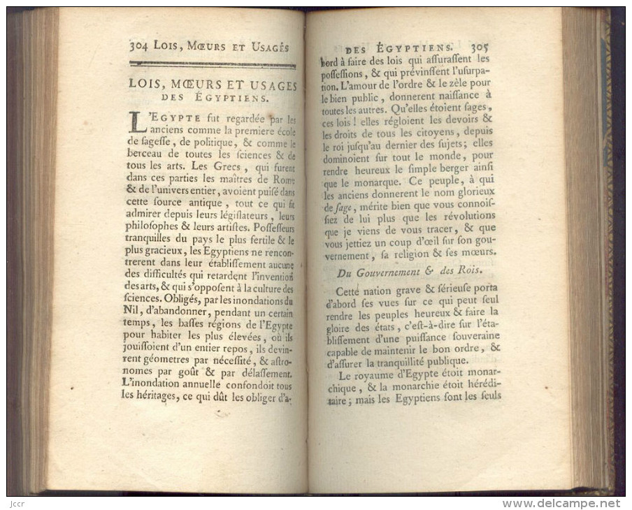 Cours d´études des Jeunes Demoiselles par l´Abbé Fromageot - Tome 2 - Histoire - 1772