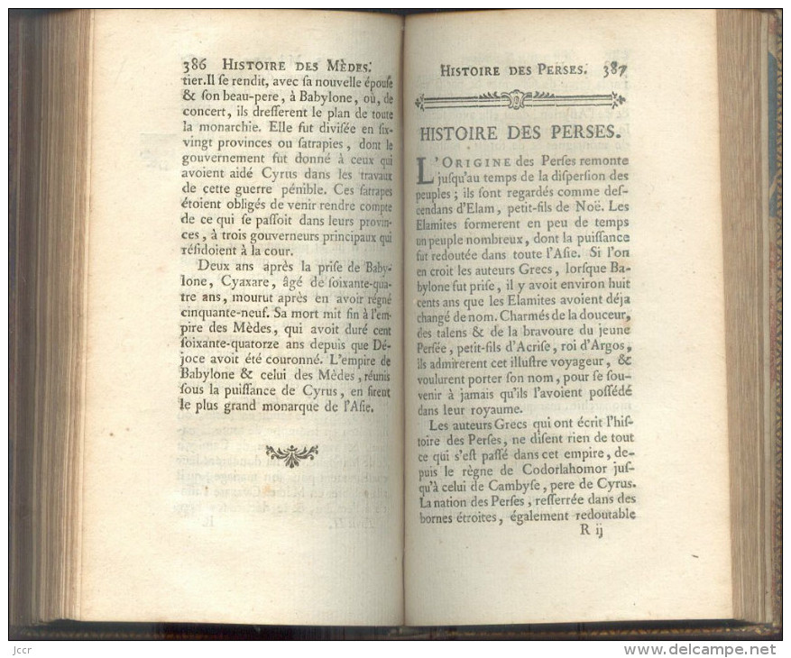 Cours d´études des Jeunes Demoiselles par l´Abbé Fromageot - Tome 2 - Histoire - 1772